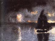 Winslow Homer Higurashi in sailing painting